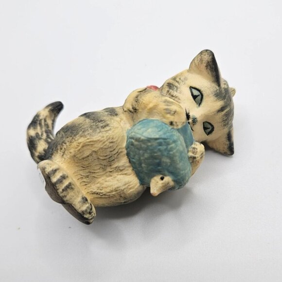 Anri Italy Beatrix Potter Miss Moppet Christmas Ornament Kitten Mouse 1983 - Picture 2 of 9
